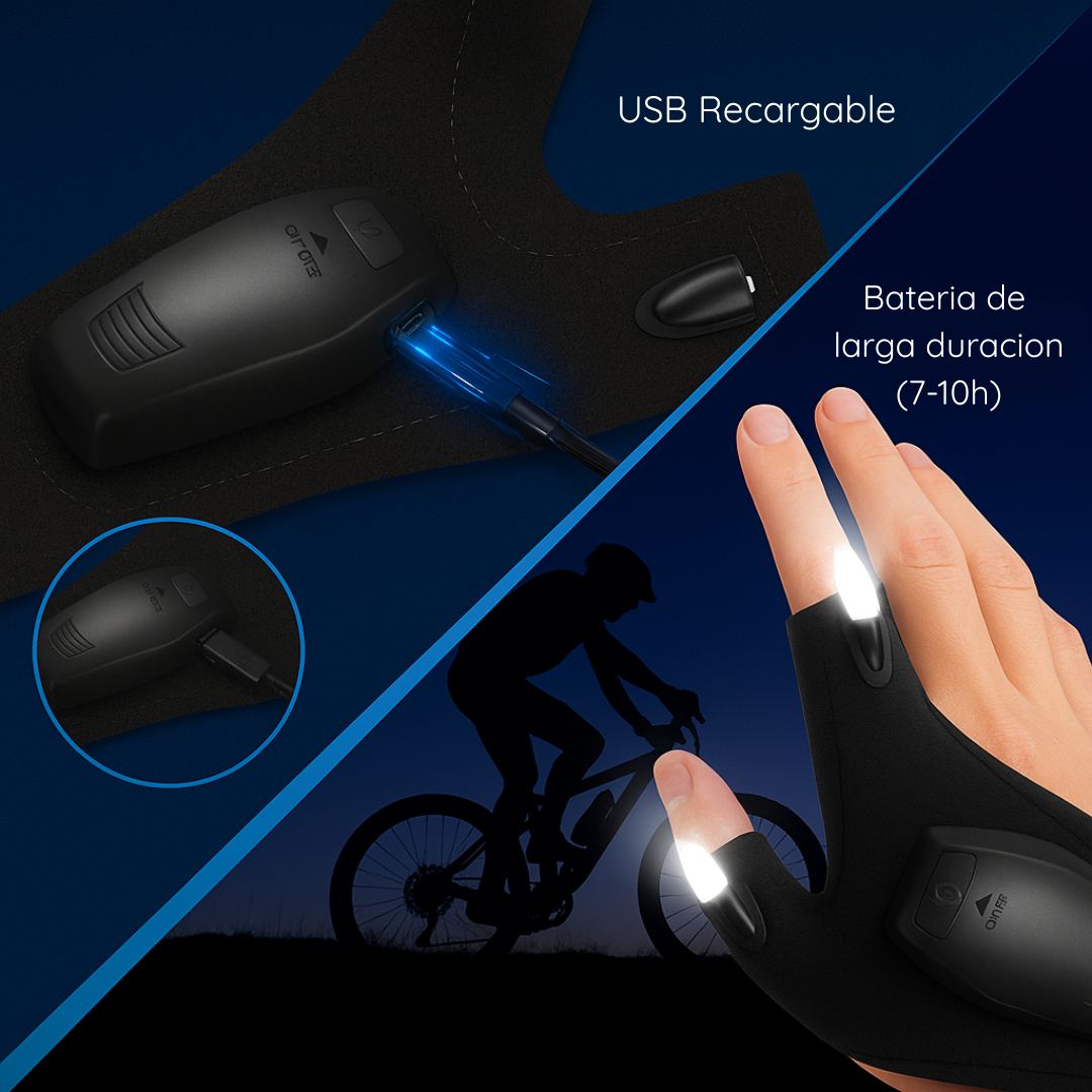 Guantes LED Manos Libres
